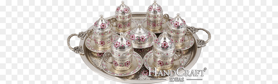 Traditional Design Hand Made Copper Turkish Arabic Turkish Coffee, Silver, Art, Porcelain, Pottery Free Png Download