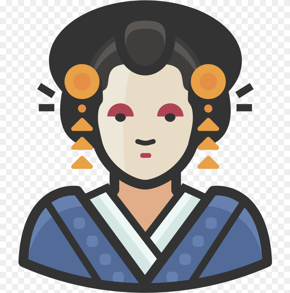 Traditional Japanese Woman Icon Traditional Japanese Music Icon, Art, Photography, Baby, Person Png