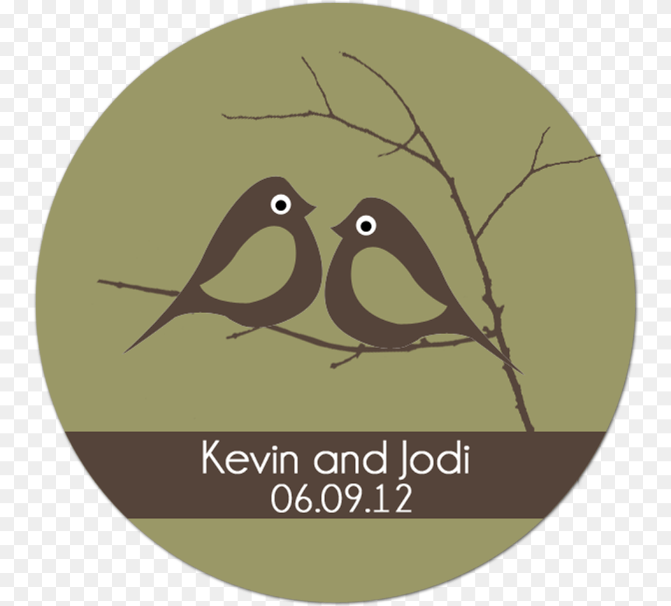 Traditional Love Birds Personalized Sticker Wedding Loggerhead Shrike, Animal, Bird, Blackbird, Finch Png