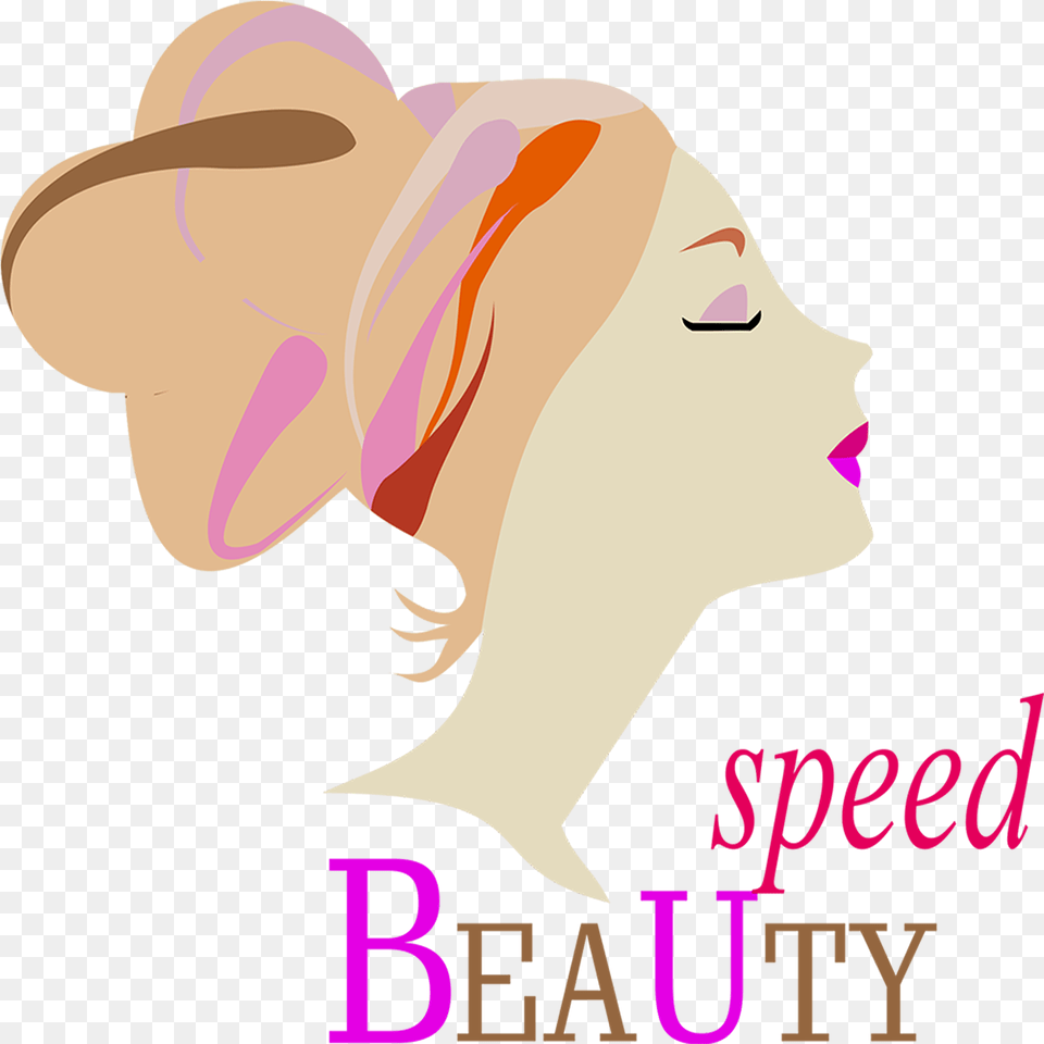 Traditional Playful Makeup Logo Design For Either Sb Or Logos, Adult, Person, Woman, Female Png