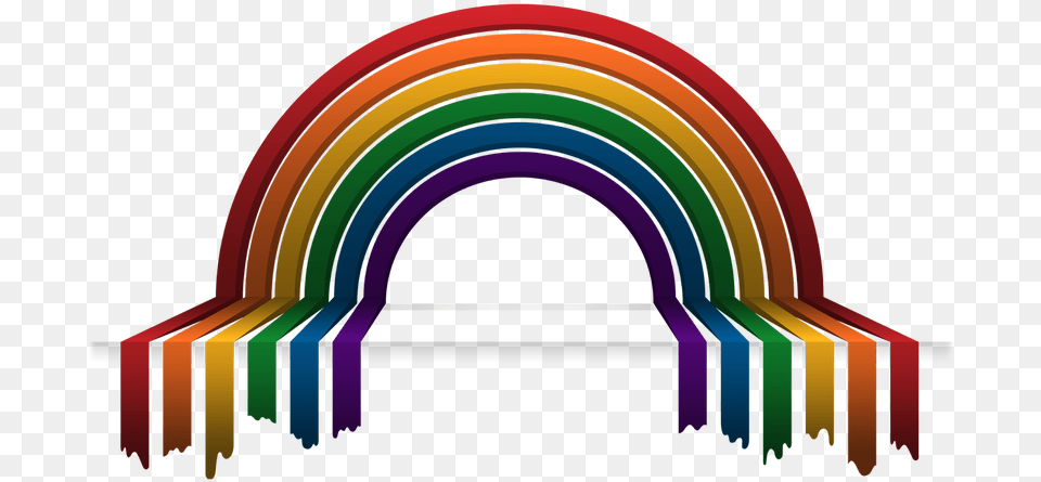 Traditional Rainbow Made Of Paint Running Towards You Lgbt, Art, Graphics, Arch, Architecture Free Png Download