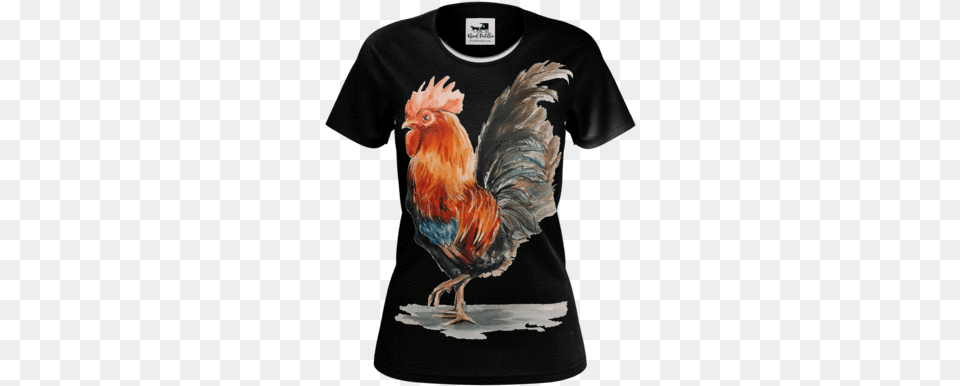 Traditional Rooster Women39s T Shirt Art, Animal, Bird, Fowl, Poultry Free Transparent Png