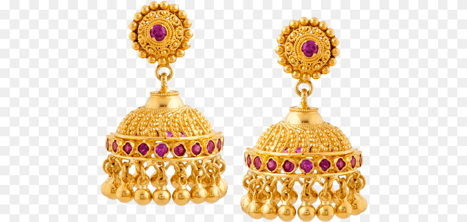 Traditional Round Jhumki Earring Traditional, Accessories, Jewelry, Gold, Treasure Png
