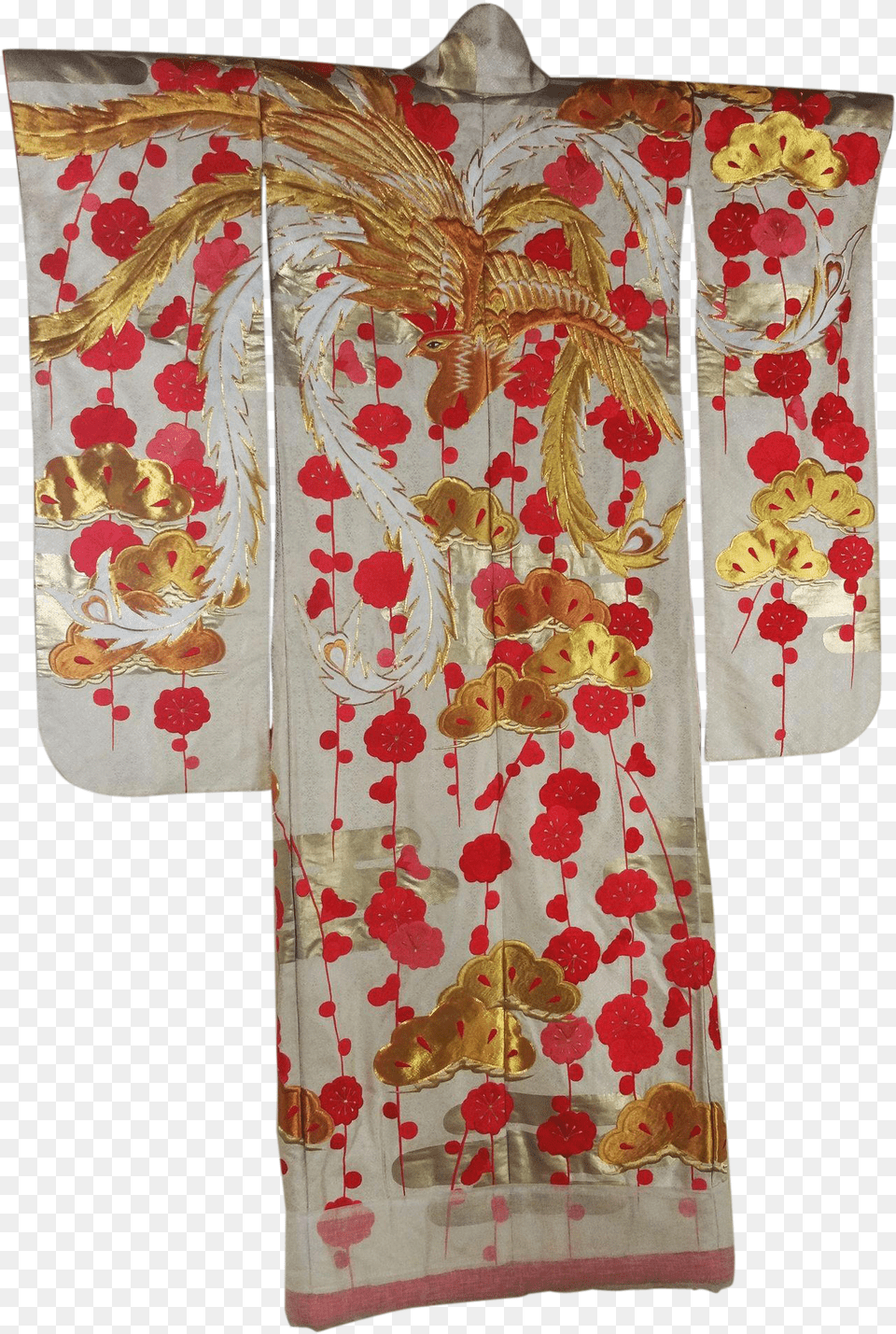 Traditional Vintage Japanese Wedding Uchikake Kimono Edo Period Kimono, Clothing, Dress, Fashion, Formal Wear Png
