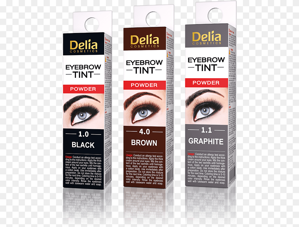 Traditonal Eyebrow Color Delia Cosmetics Traditional Eyebrow Color Graphite, Advertisement, Poster, Face, Head Free Transparent Png