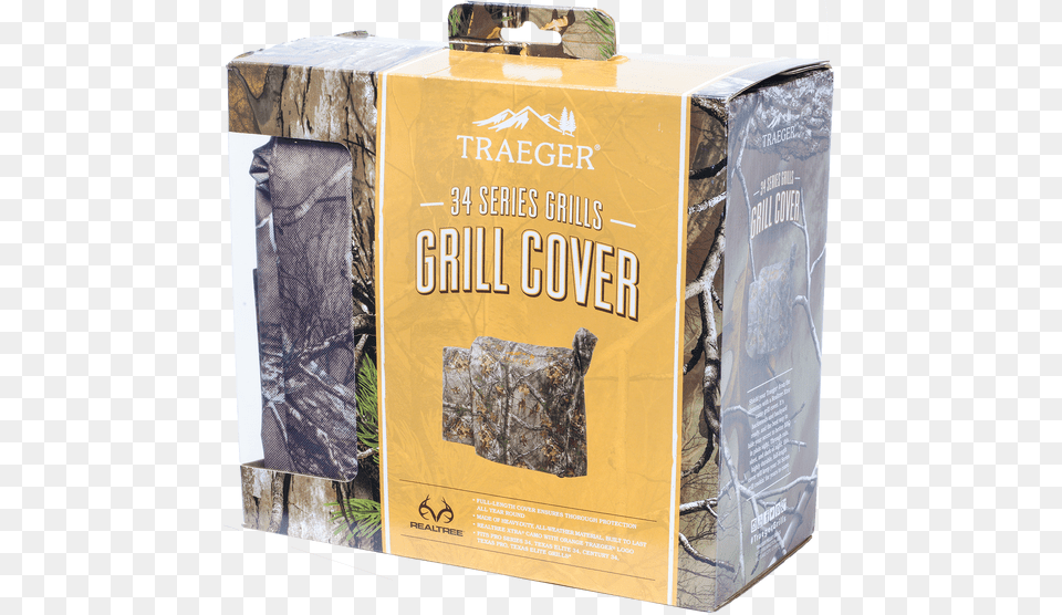 Traeger 34 Series Realtree Grill Cover, Box, Cardboard, Carton Free Png Download