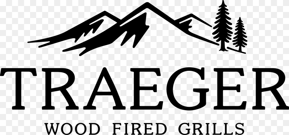 Traeger Wood Fired Grills Logo, Tree, Stencil, Plant, Vegetation Png Image