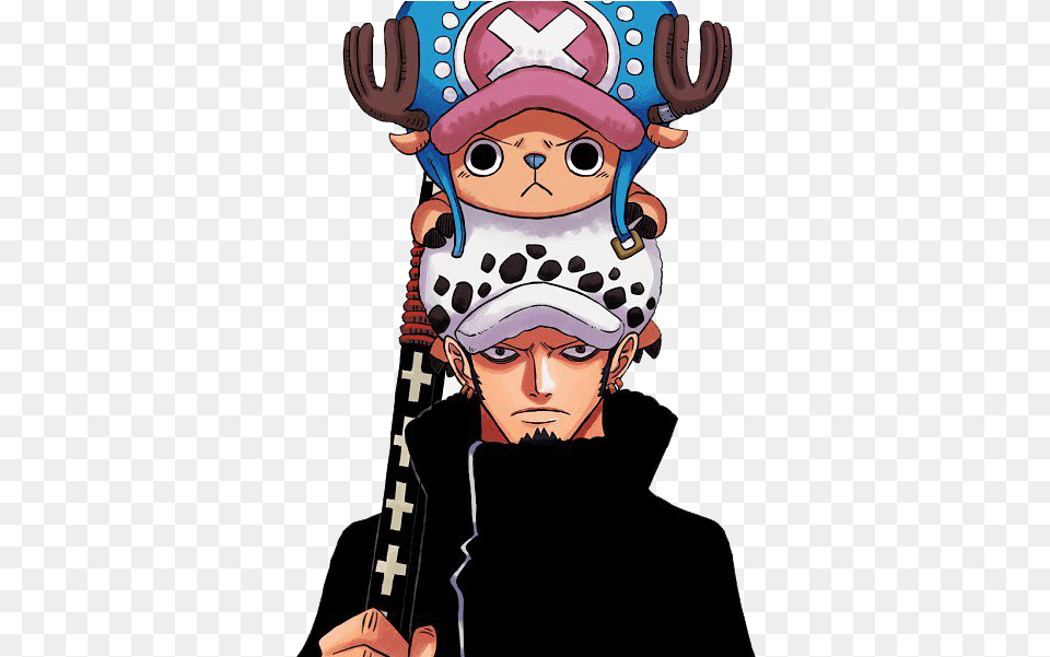 Trafalgar Law New World Render One Piece Chopper And Law, Baby, Person, Book, Comics Free Png Download