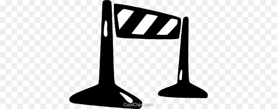 Traffic Barrier Royalty Vector Clip Art Illustration, Fence, Barricade Png Image