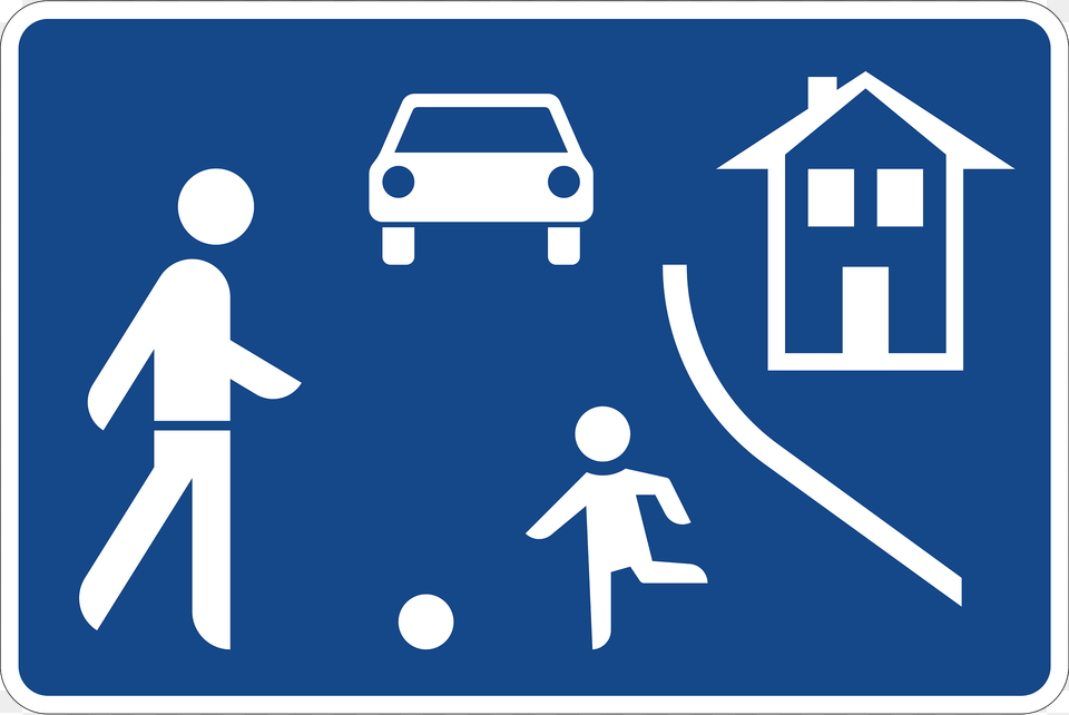 Traffic Calming Zone Clipart, Symbol, Sign, Road Sign, Vehicle Png Image