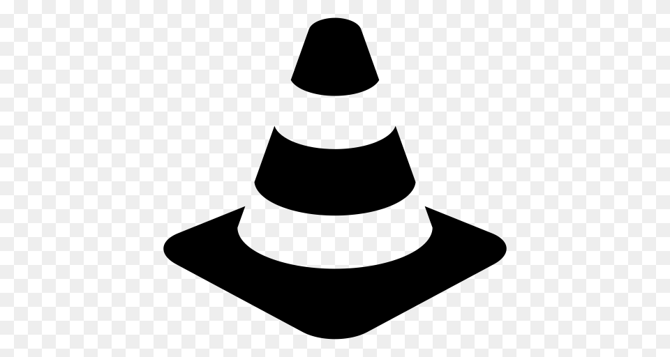 Traffic Cone Cone Post Icon With And Vector Format For, Gray Free Transparent Png