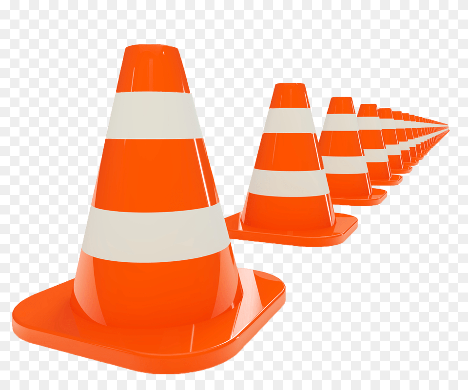 Traffic Cone Line Illustration, Clothing, Hardhat, Helmet Free Transparent Png