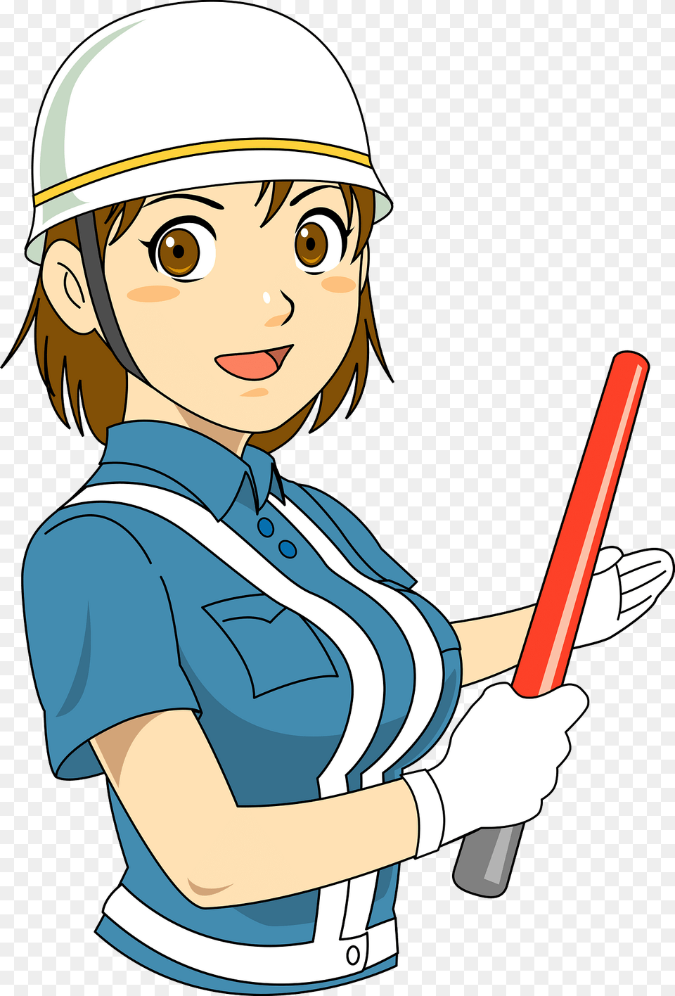 Traffic Guard Woman Clipart, Clothing, Hardhat, Helmet, Baby Free Transparent Png