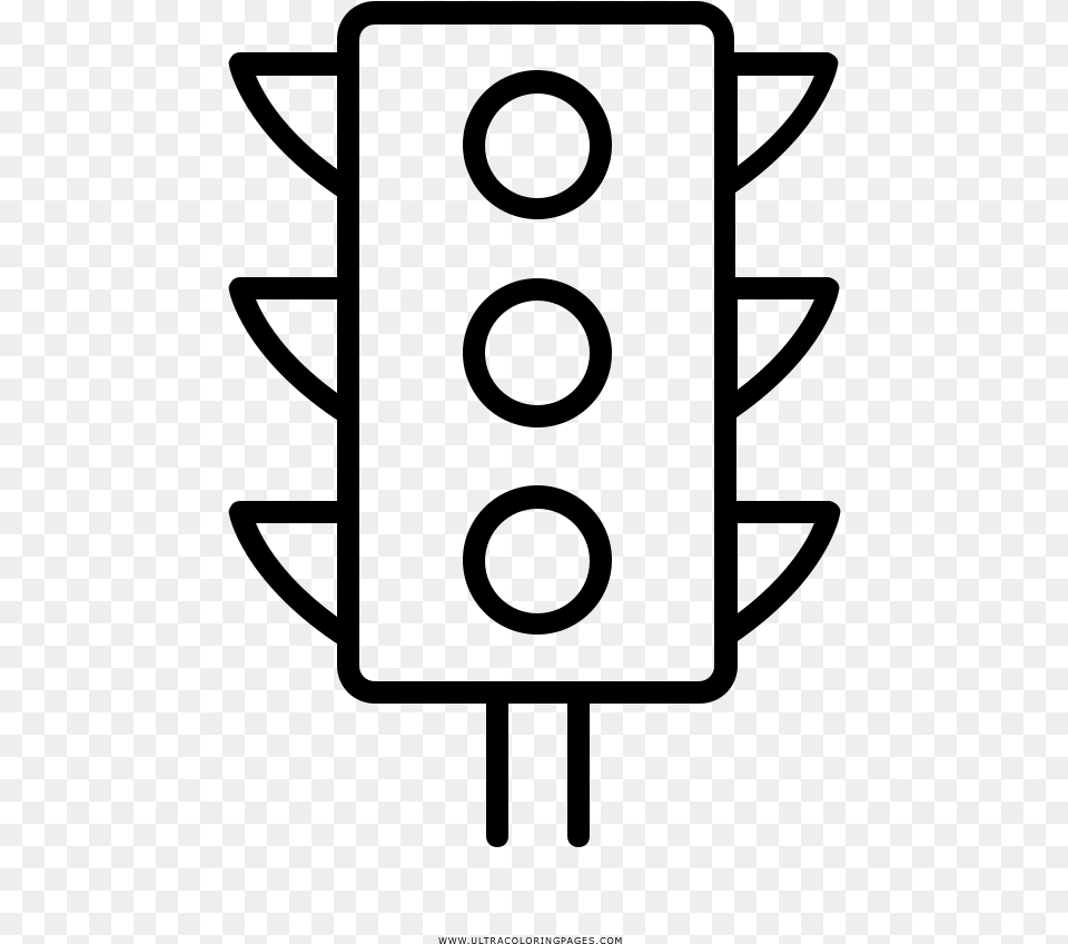 Traffic Light Line Art, Gray Png Image