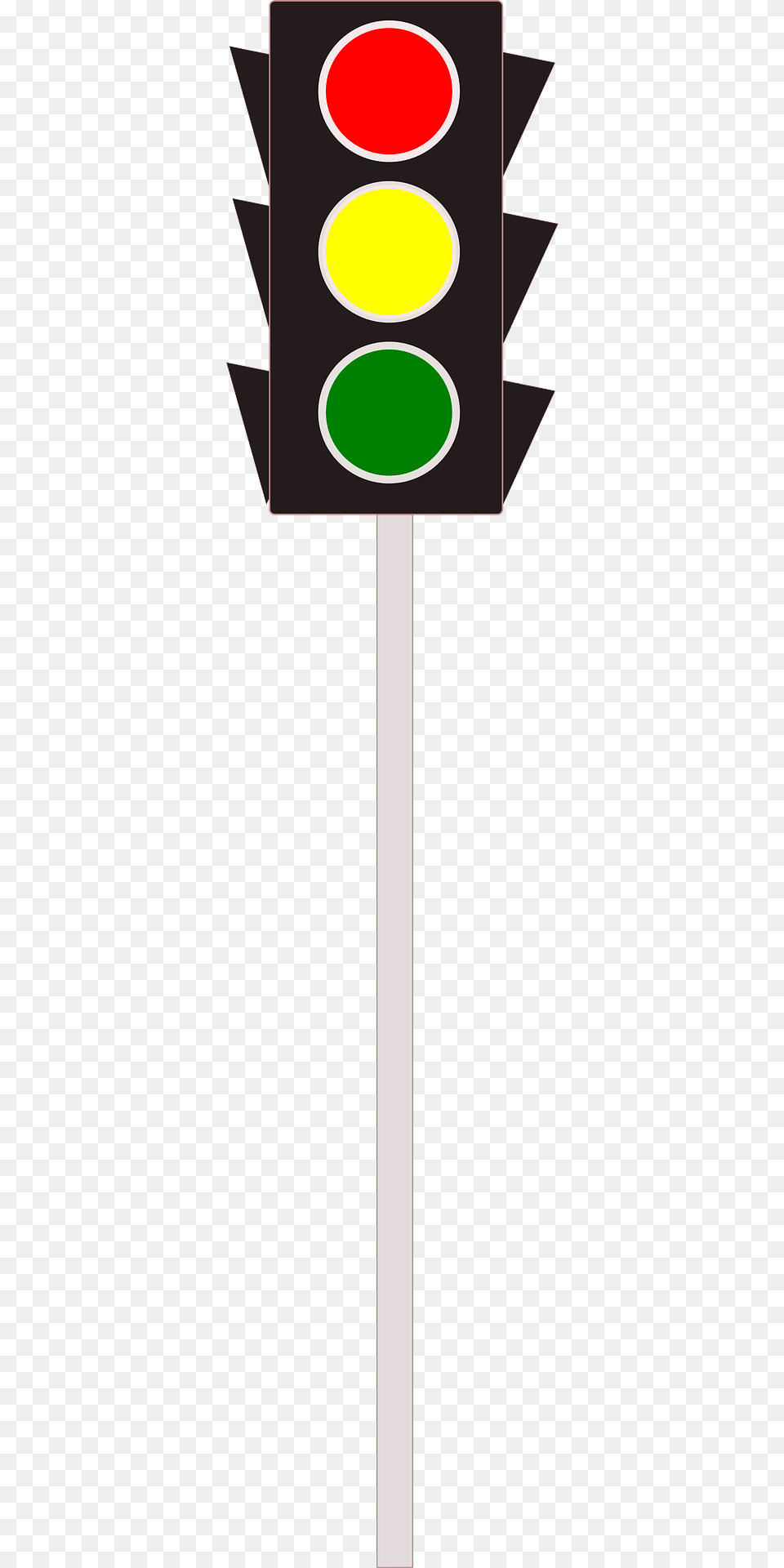 Traffic Light On A Post Clipart, Traffic Light Free Png