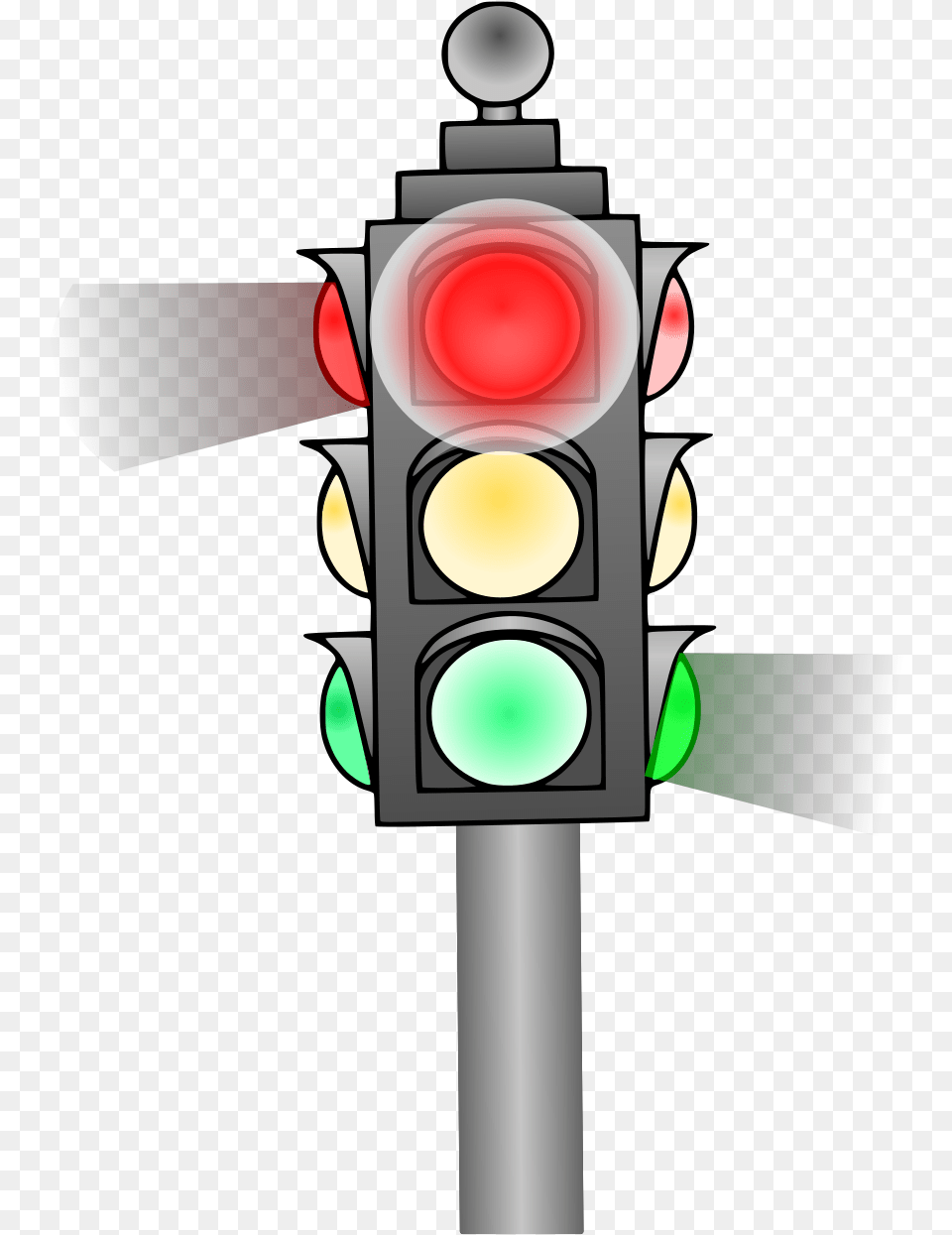 Traffic Light Svg Vector Clip Art Svg Clipart Cartoon Animated Traffic Light, Traffic Light Free Png Download