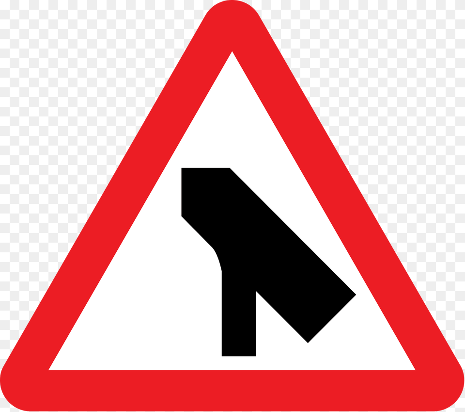 Traffic Merges Onto The Main Carriageway Clipart, Sign, Symbol, Road Sign, Dynamite Free Transparent Png