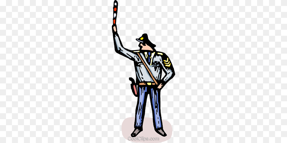 Traffic Police Officer Royalty Vector Clip Art Illustration, People, Person, Adult, Male Free Png Download