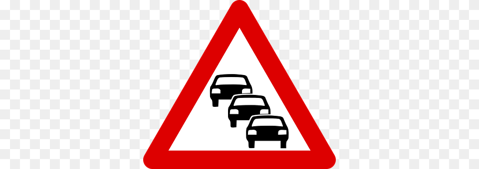 Traffic Queue Sign, Symbol, Car, Transportation Free Png Download