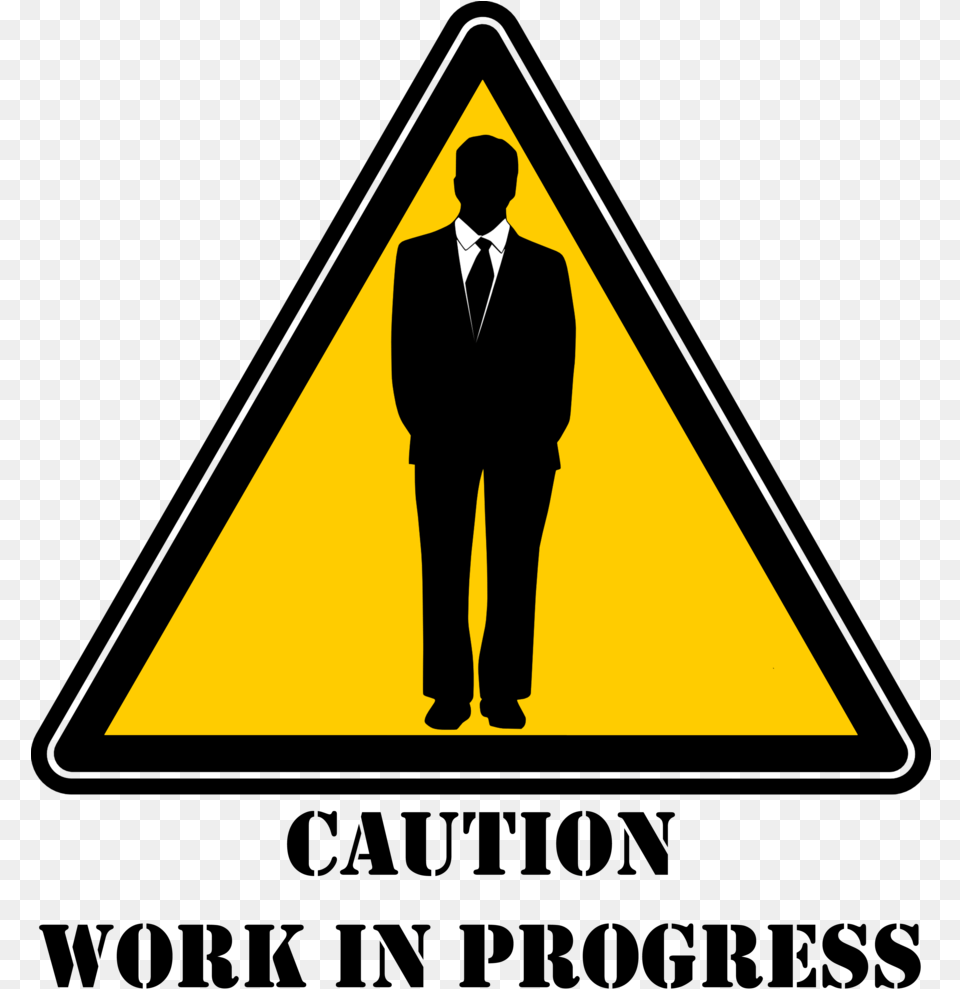 Traffic Sign, Triangle, Adult, Male, Man Png Image
