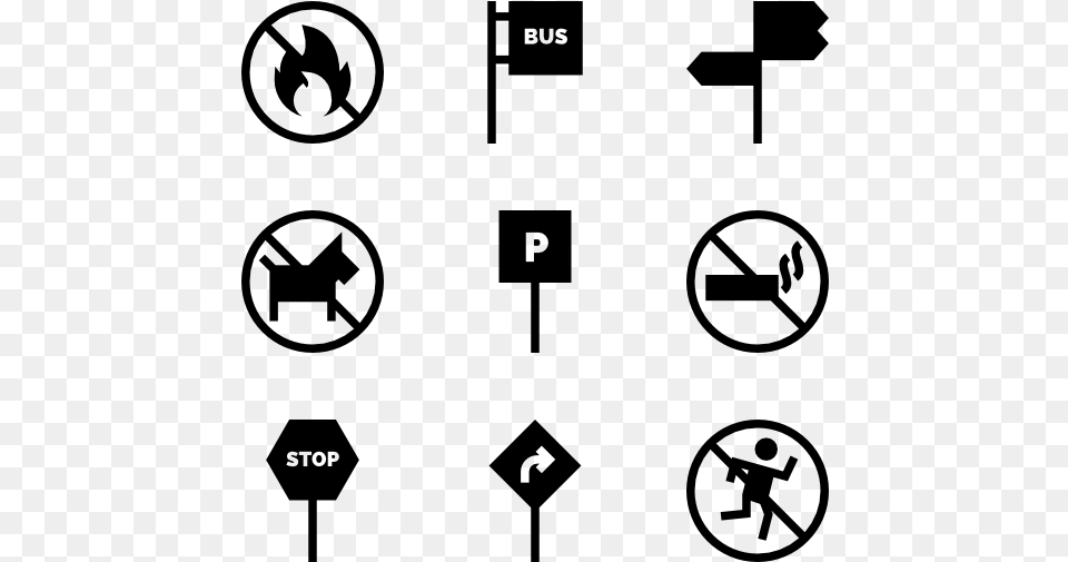 Traffic Sign, Gray Free Png