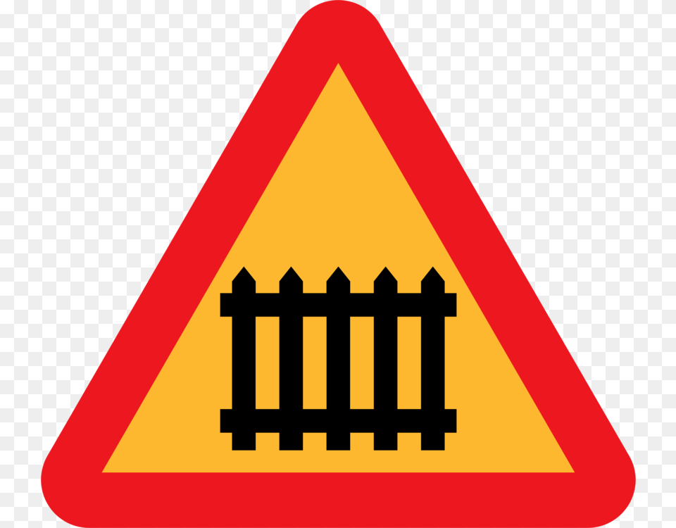Traffic Sign Fence Warning Sign Gate Road, Symbol, Road Sign Free Png Download