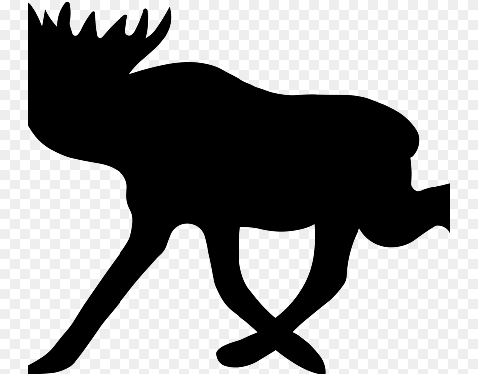 Traffic Sign Moose Sweden Road, Gray Png