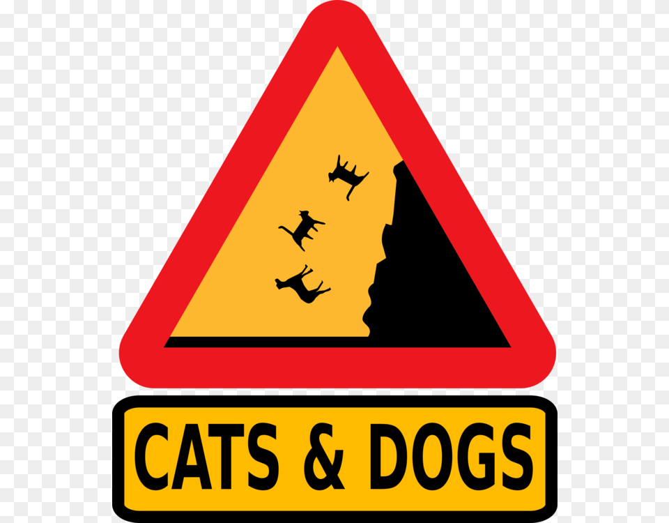 Traffic Sign Penguin Warning Sign Cats Dogs, Symbol, Road Sign Free Png