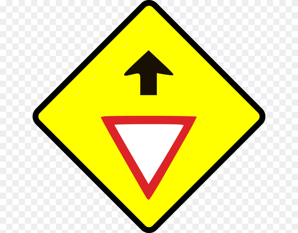 Traffic Sign Yield Sign One Way Traffic Warning Sign Free, Symbol, Road Sign Png