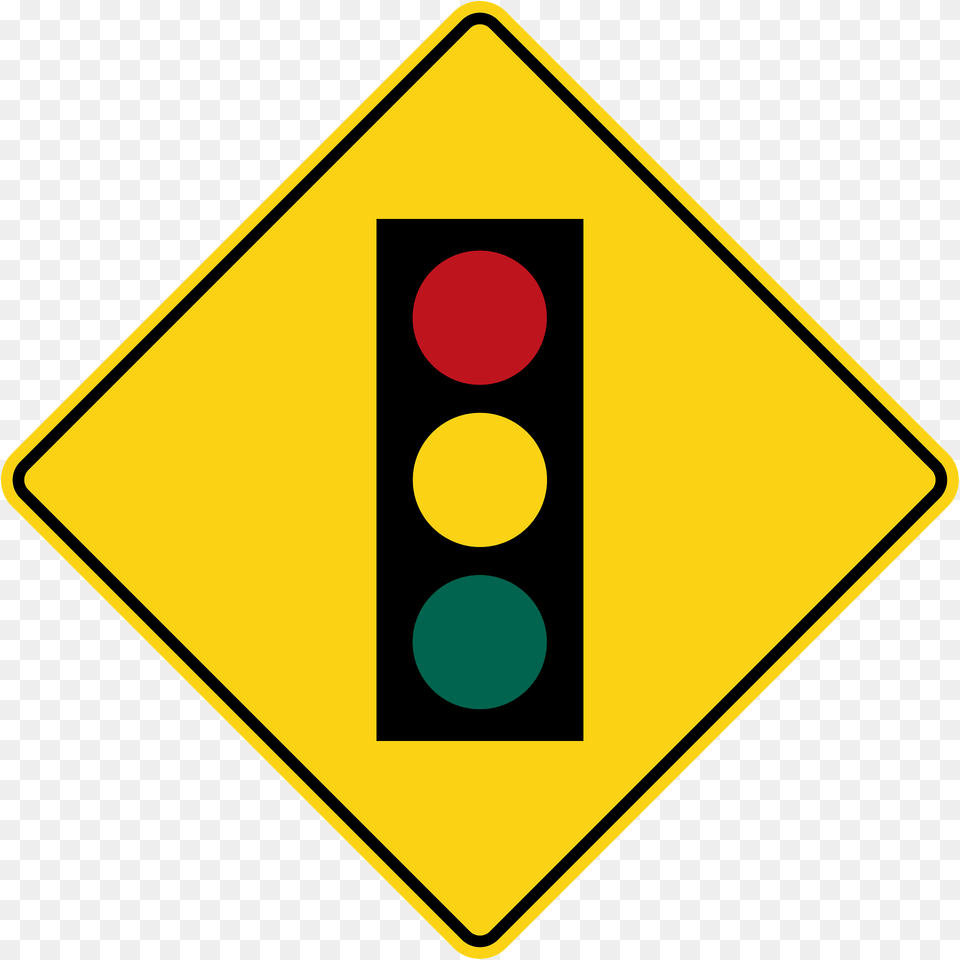 Traffic Signals Ahead Sign In Ontario Clipart, Light, Traffic Light, Symbol Png Image
