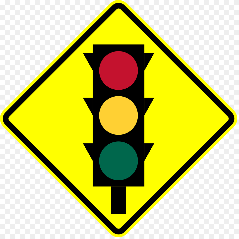 Traffic Signals Ahead Sign In Panama Clipart, Light, Traffic Light Png Image