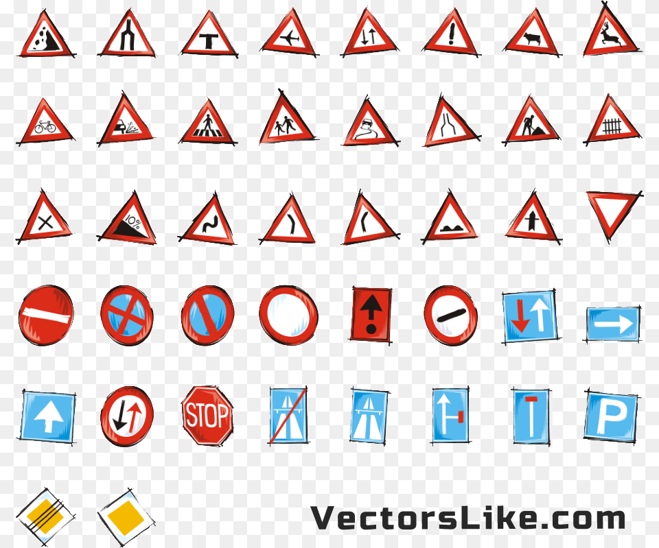 Traffic Signs Clip Art Vector, Sign, Symbol, Road Sign Free Transparent Png