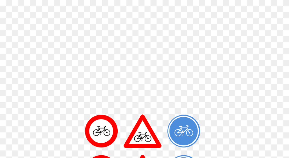 Trafficsigns, Triangle, Sign, Symbol, Bicycle Free Transparent Png