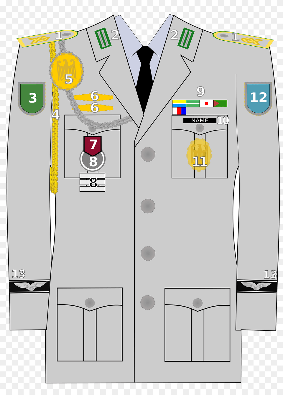 Trageweise Heer Luftwaffe Clipart, Clothing, Coat, Shirt Free Png