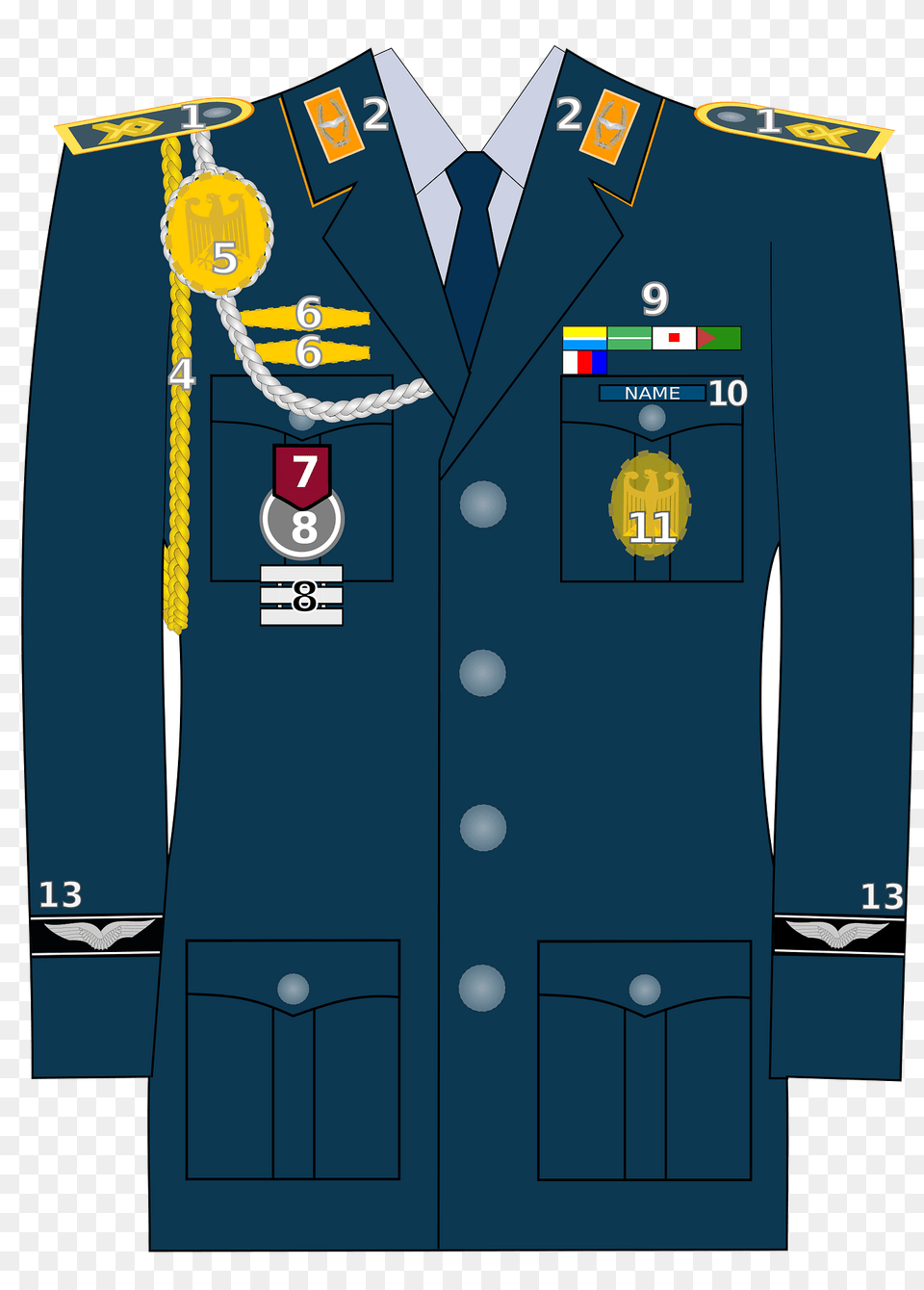 Trageweise Heer Luftwaffe Luftwaffenfarben Clipart, Clothing, Coat, Military, Military Uniform Free Transparent Png