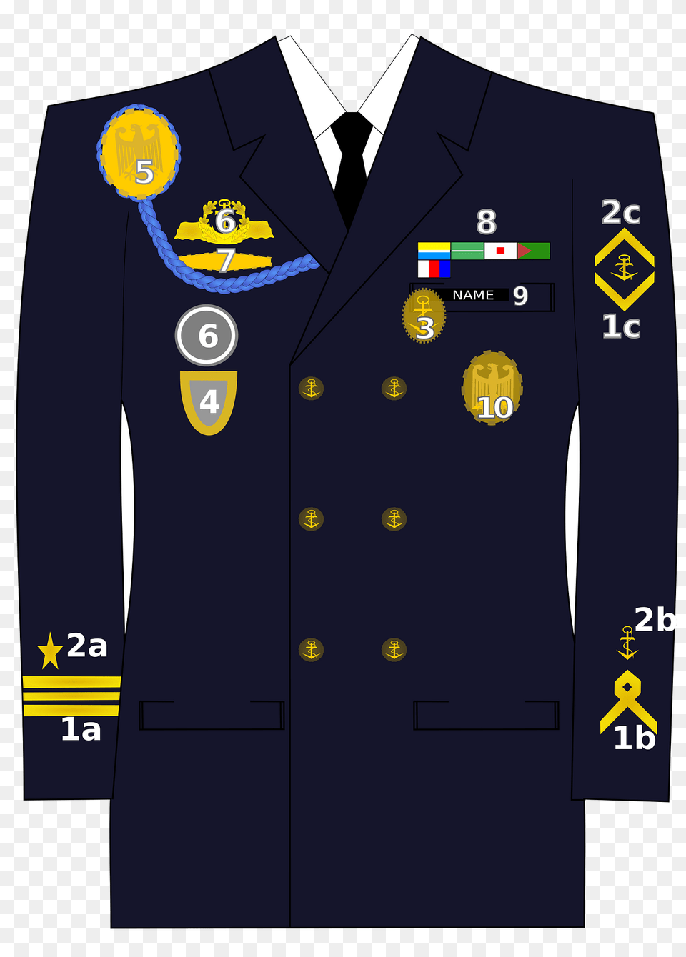 Trageweise Marine 1 Clipart, Clothing, Coat, Jacket, Military Free Png Download