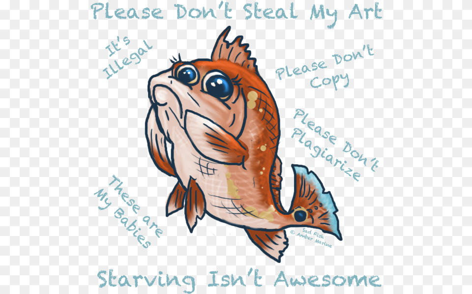 Tragically Obligatory Artist39s Plea Cartoon, Animal, Sea Life, Fish, Aquatic Free Transparent Png