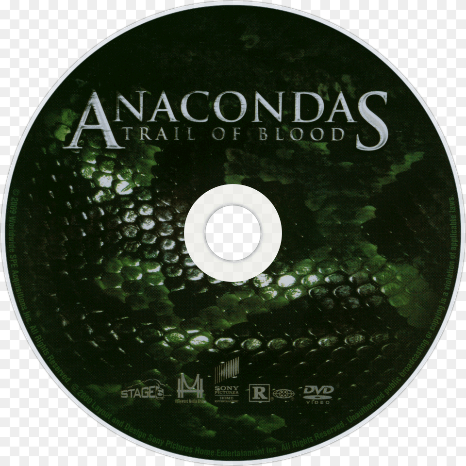 Trail Of Blood Dvd Disc Anaconda Dvd Cover, Disk Free Png