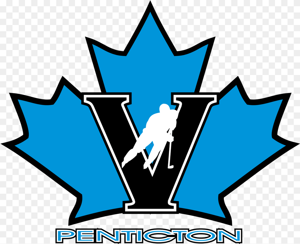 Trail Smoke Eaters Penticton Vees Logo, Leaf, Plant, Adult, Male Png Image