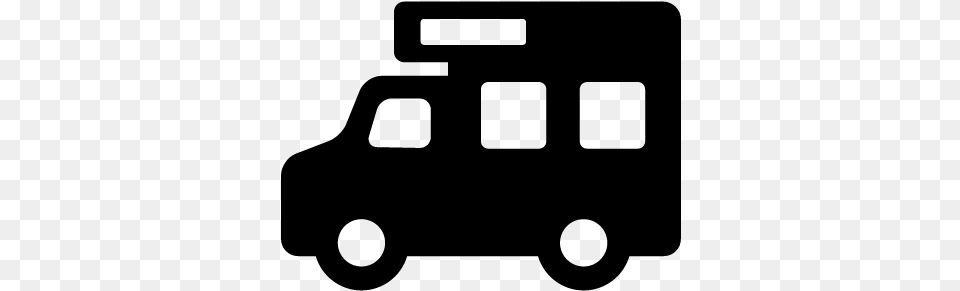 Trailer Car Vector Caravan Icon White, Gray Png Image