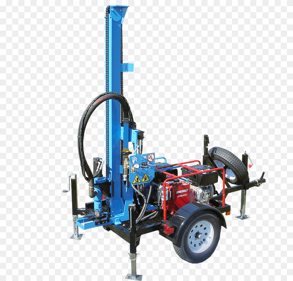 Trailer Mounted Portable Water Well Lone Star Drills, Wheel, Machine, Car Wheel, Vehicle Png Image
