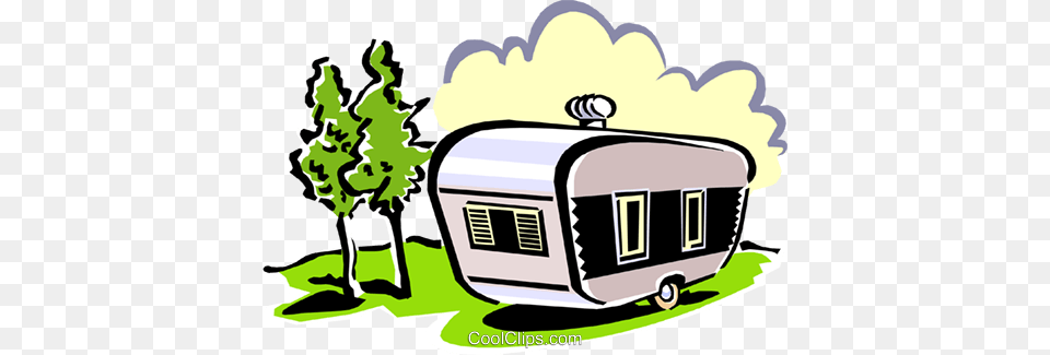 Trailer Royalty Vector Clip Art Illustration, Architecture, Building, House, Housing Free Png Download