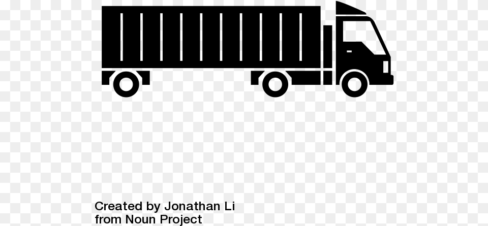 Trailer Truck, Gray Free Png Download