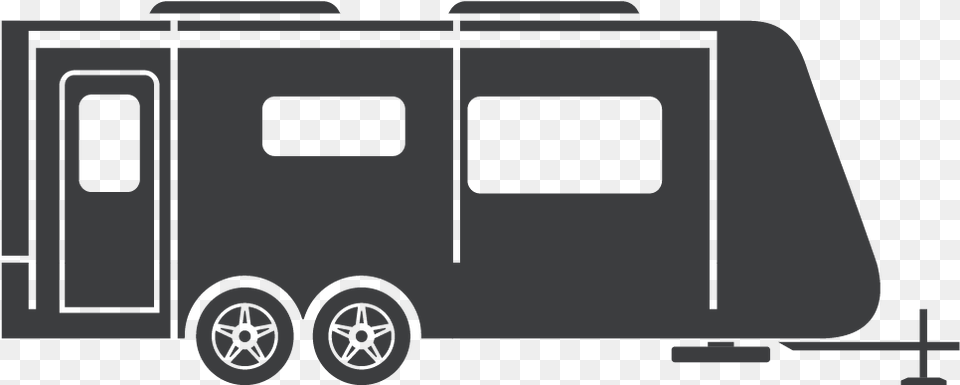 Trailers Clip Vehicle Trailer Clipart Black And White, Caravan, Transportation, Van, Moving Van Png Image