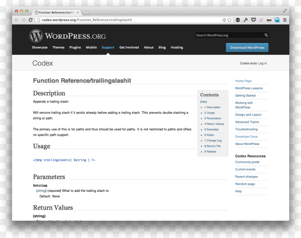 Trailingslash It In Wordpress Rails Better Errors, File, Webpage, Page, Text Png Image