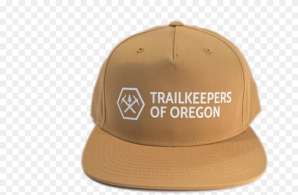 Trailkeepers Logo Snapback Hat Gold Baseball Cap, Baseball Cap, Clothing, Khaki Png