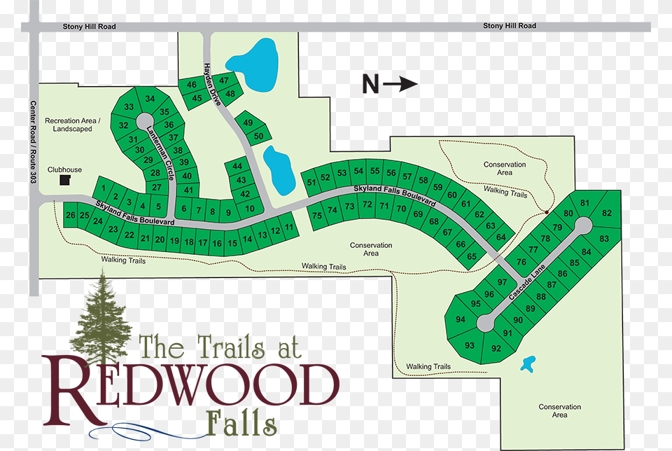 Trails At Redwood Falls, Chart, Diagram, Plan, Plot Free Png Download