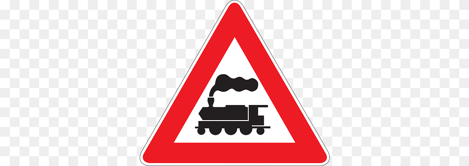 Train Sign, Symbol, Road Sign, Triangle Png
