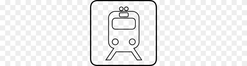 Train Clipart, Gray Png