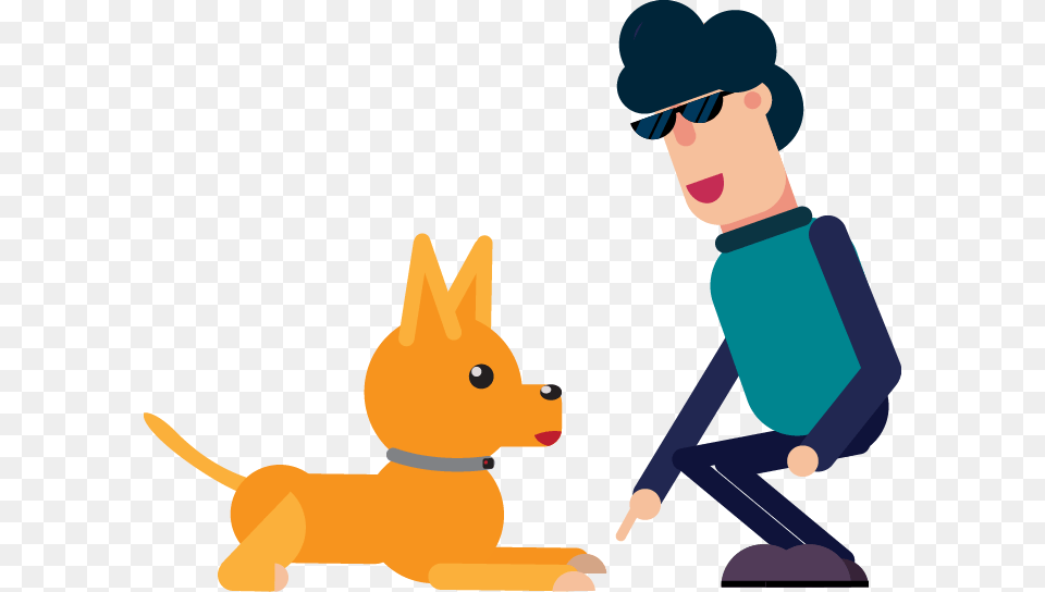 Train Dog To Sit Clipart, Person, Boy, Male, Child Png Image